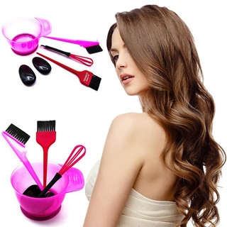 Bộ dụng cụ nhuộm tóc tóc 8 món lược nhuộm bát nhuộm găng tay nhuộm áo choàng nhuộm dây chun kẹp mỏ vịt