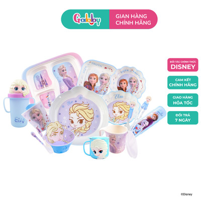 Dụng Cụ Ăn Dặm Cho Bé Hình Elsa Đáng Yêu Đũa, Muỗng, Thìa, Nĩa, Khay Ăn Cơm Chất Liệu Cao Cấp