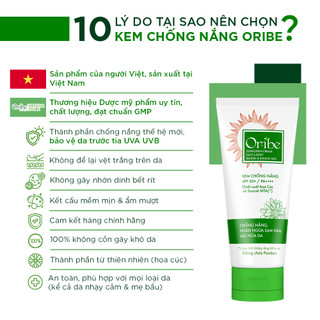 [DATE 08.2025] Kem chống nắng nâng tone Oribe SPF 50+ PA++++ an toàn cho mọi loại da tuýp 30g