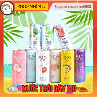 [MIX 8-9 VỊ] 1 thùng 24 lon 330ml nước uống trái cây lên men RIO mix vị