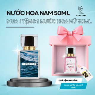 nước hoa 50ml lisaperfume chính hãng. mua 1 tặng 1 nước hoa nam, nữ 50ml thơm lâu 6-8h, hương thơm dịu nhẹ dễ chịu