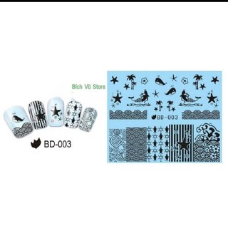 Decal dán móng nước mã BD
