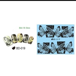 Decal dán móng nước mã BD
