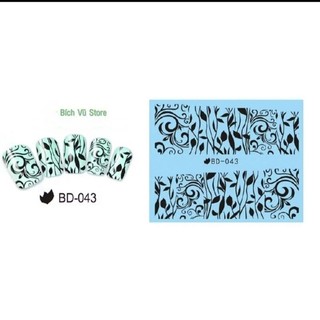 Decal dán móng nước mã BD