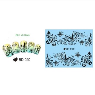 Decal dán móng nước mã BD