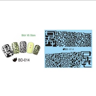 Decal dán móng nước mã BD