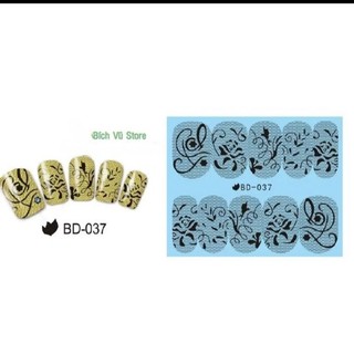 Decal dán móng nước mã BD