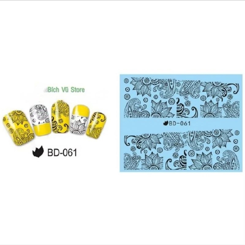 decal dán móng nước mã BD