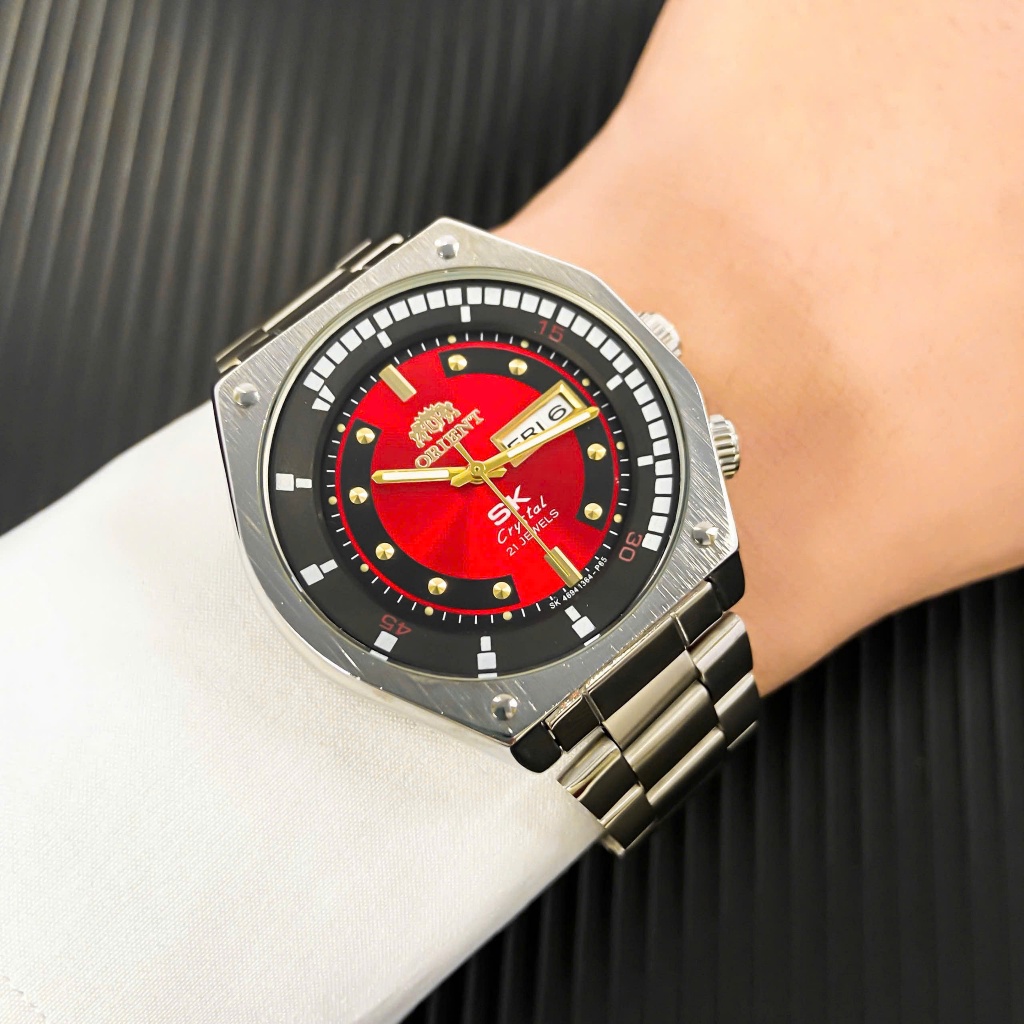 Đồng Hồ Orient SK nam mặt đỏ lửa