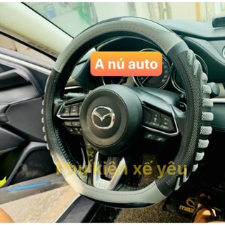   Đủ sire   Bọc Vô Lăng Luxury Car Vân Carbon Phối Da Nhiều Màu Size 38-45cm Cho Xe Con Và Xe Tải 
