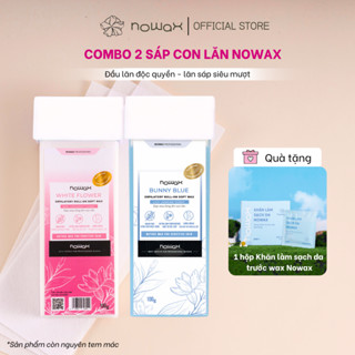 COMBO 2 sáp con lăn Nowax dành cho waxing chân, tay, lưng, bụng, ngực