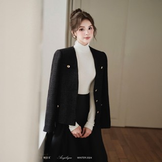 Lira Blazer | Áo khoác dạ nữ thiết kế H.I.U Fashion | vải dạ tweed cao cấp style thanh lịch sang trọng HIU design