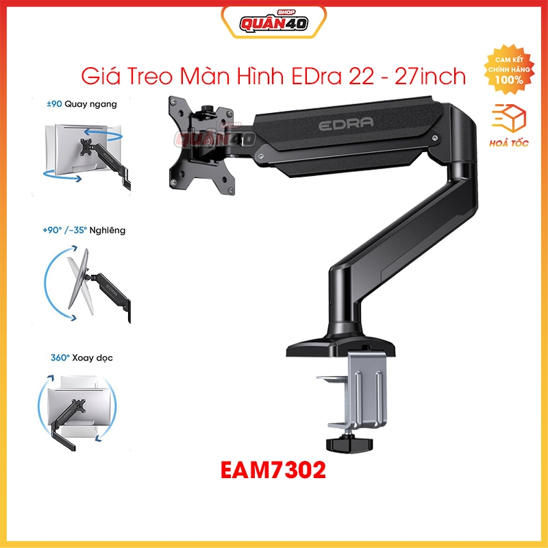 Giá Treo Màn Hình EDra 7302, 7303 | Treo Màn 22 - 32inch | Chuẩn Vesa 75x75, 100x100 - Hàng Chính Hã