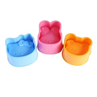 SET 3 KHUÔN ÉP CƠM BENTO THỎ GẤU MÈO