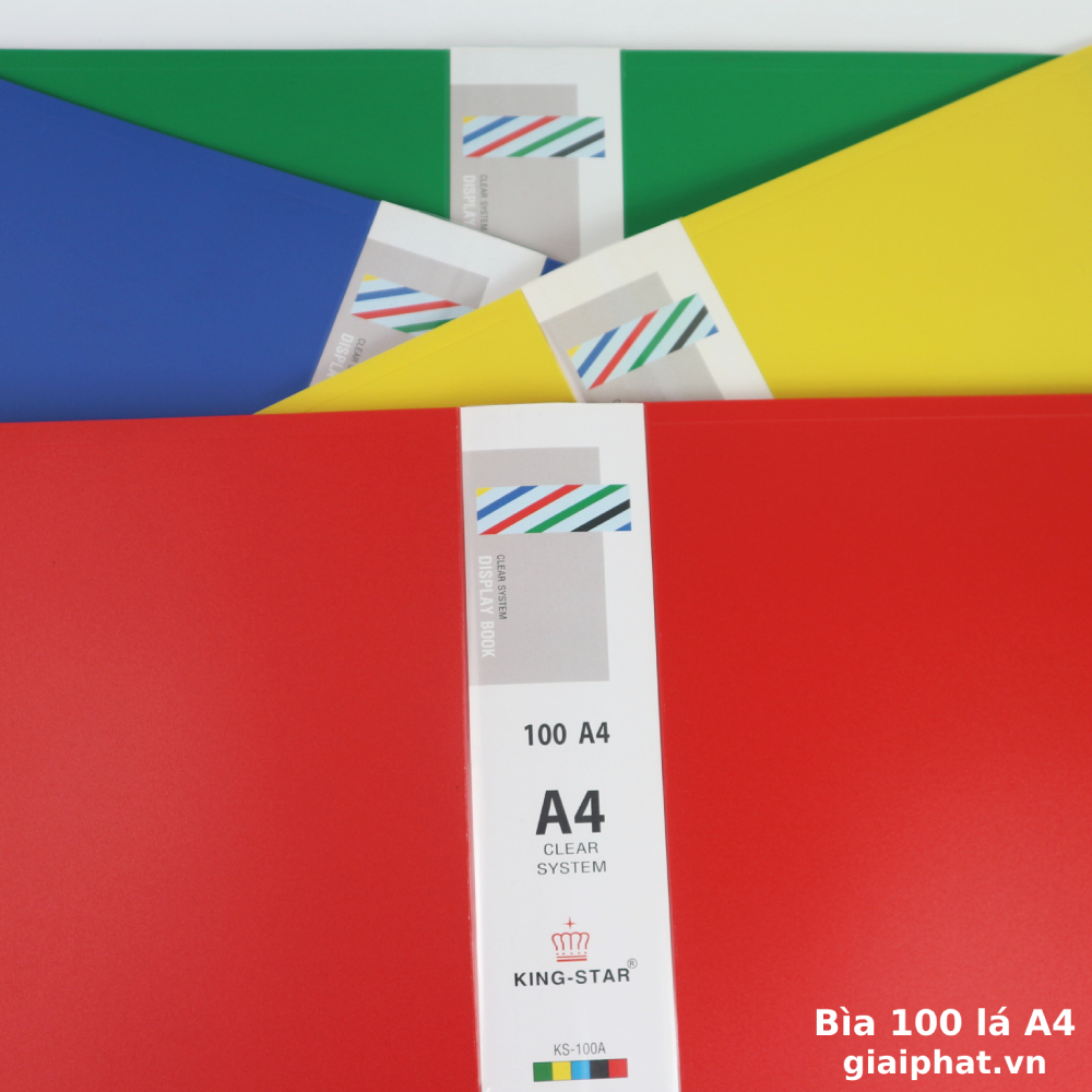 Bìa 100 lá A4 Dụng Cụ Lưu Trữ Giấy Tờ Kingstar