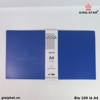 Bìa 100 lá A4 Dụng Cụ Lưu Trữ Giấy Tờ Kingstar