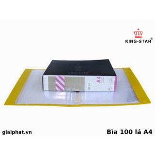 Bìa 100 lá A4 Dụng Cụ Lưu Trữ Giấy Tờ Kingstar