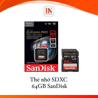  Thẻ nhớ SDXC 128GB 64GB SanDisk Lexar 