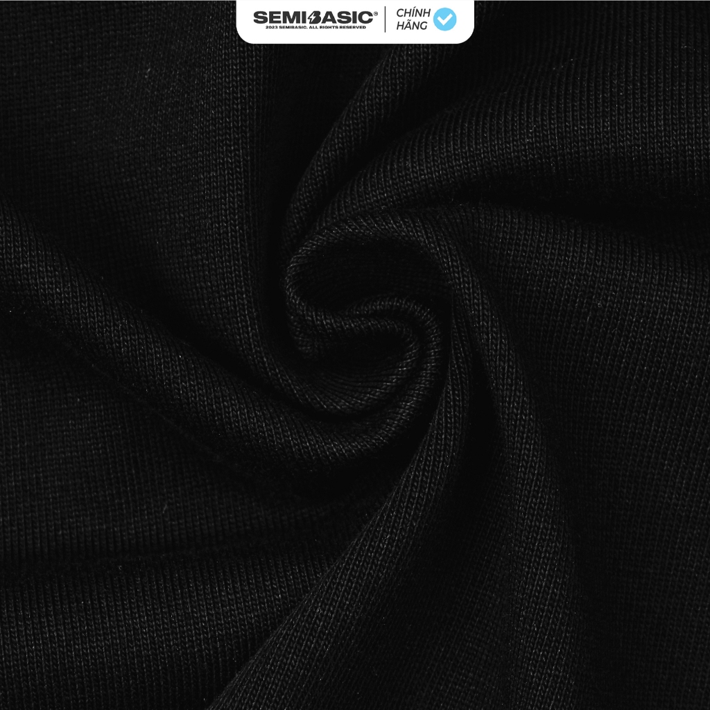 Áo thun unisex Semibasic Appear Online/ Đen | BigBuy360 - bigbuy360.vn