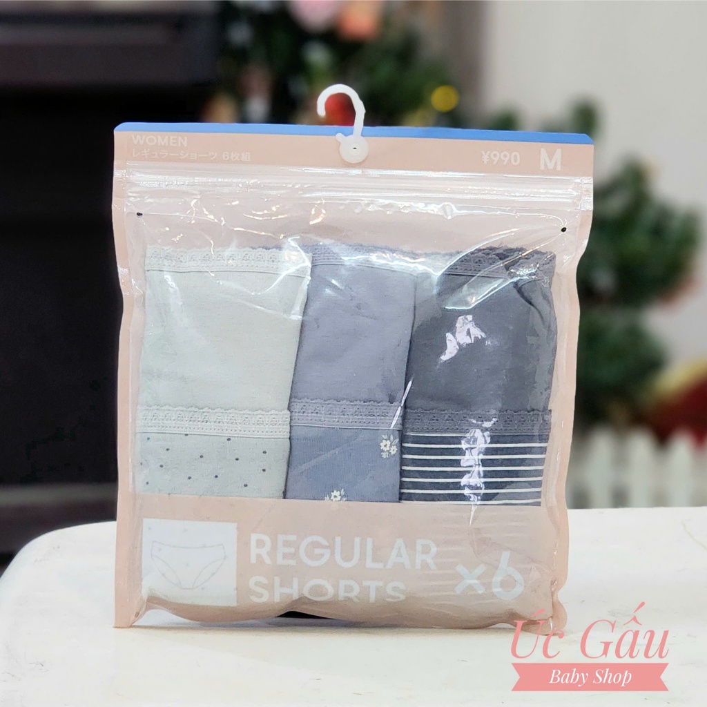 Set 6 quần chip Gu Nhật cho nữ
