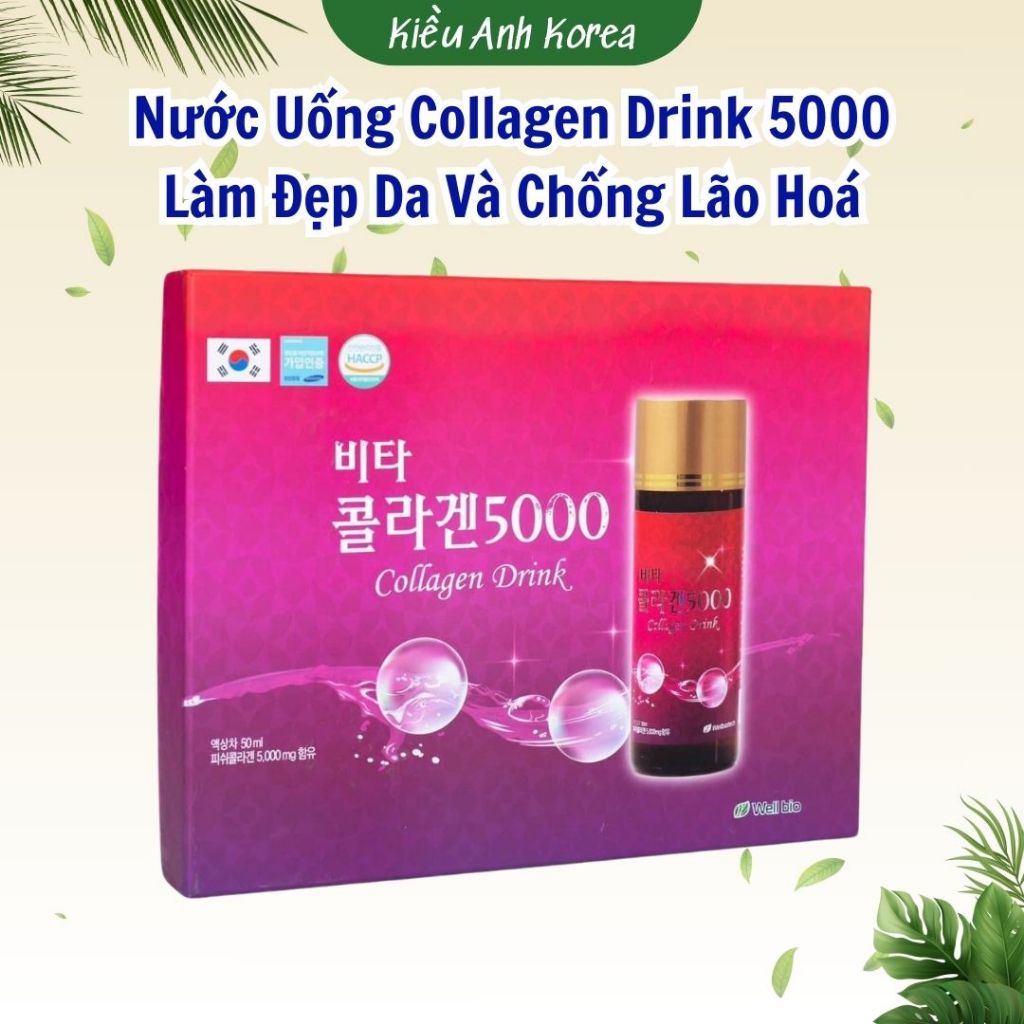 (CHÍNH HÃNG) Nước Uống Collagen Drink 5000 Jeong Won Hàn Quốc Làm Đẹp Da Và Chống Lão Hoá