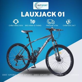 Xe đạp đường phố LauxJack Xe thể thao địa hình  size 26 inch 21 tốc độ phanh đĩa chống trơn trượt