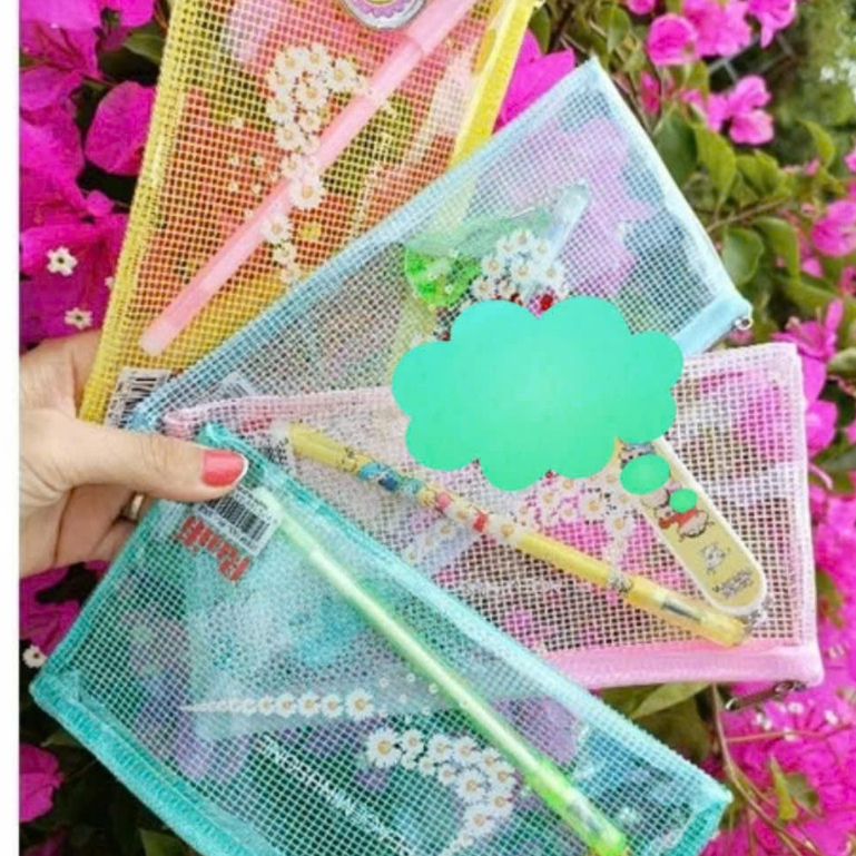 Bóp ví (viết) bằng lưới cute