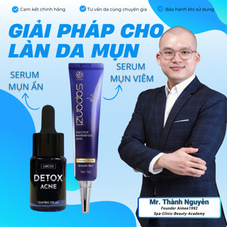 [Mã 99FMCG giảm 7% đơn 500K] Serum Chăm Sóc Da Mụn, Mờ Thâm LURCINN SAPANZI - DETOX ACNE 10ml [Aimee1992]