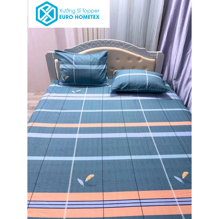 Áo Bọc Nệm Topper,Ga Bọc Đệm 2 Mặt Có Khóa Kéo Vải Cotton HÀN QUỐC 100% Đủ Size Xưởng Sỉ Topper EURO