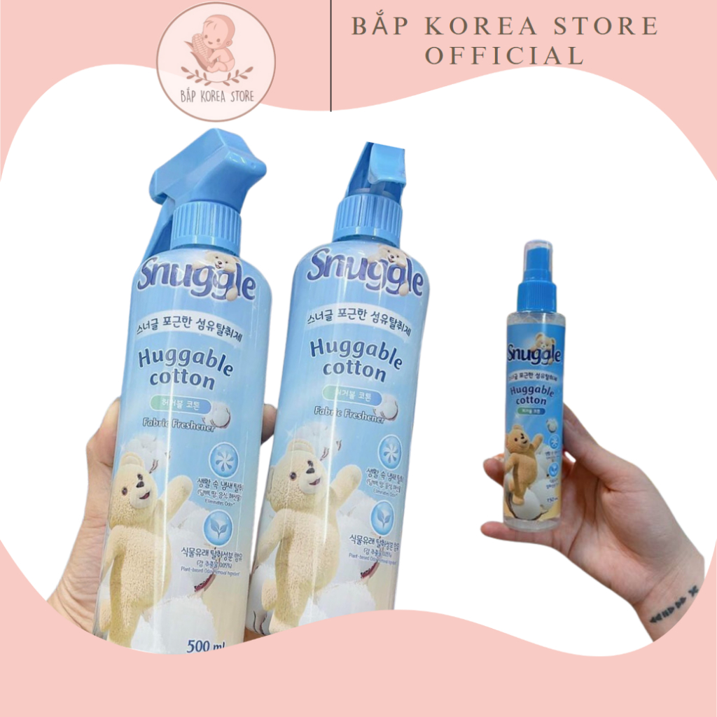 Xịt thơm quần áo Snuggle 470ml/500ml lưu hương lâu nội địa Hàn Quốc