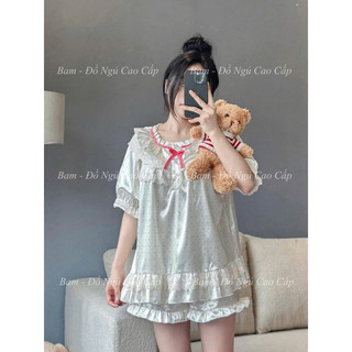 ĐỒ NGỦ PIJAMA TIỂU THƯ ĐÙI LỤA QCCC L1