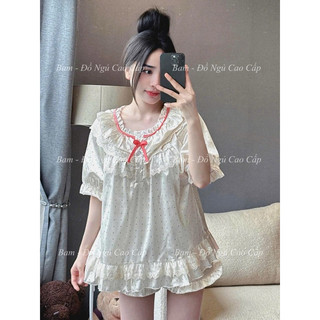 ĐỒ NGỦ PIJAMA TIỂU THƯ ĐÙI LỤA QCCC L1