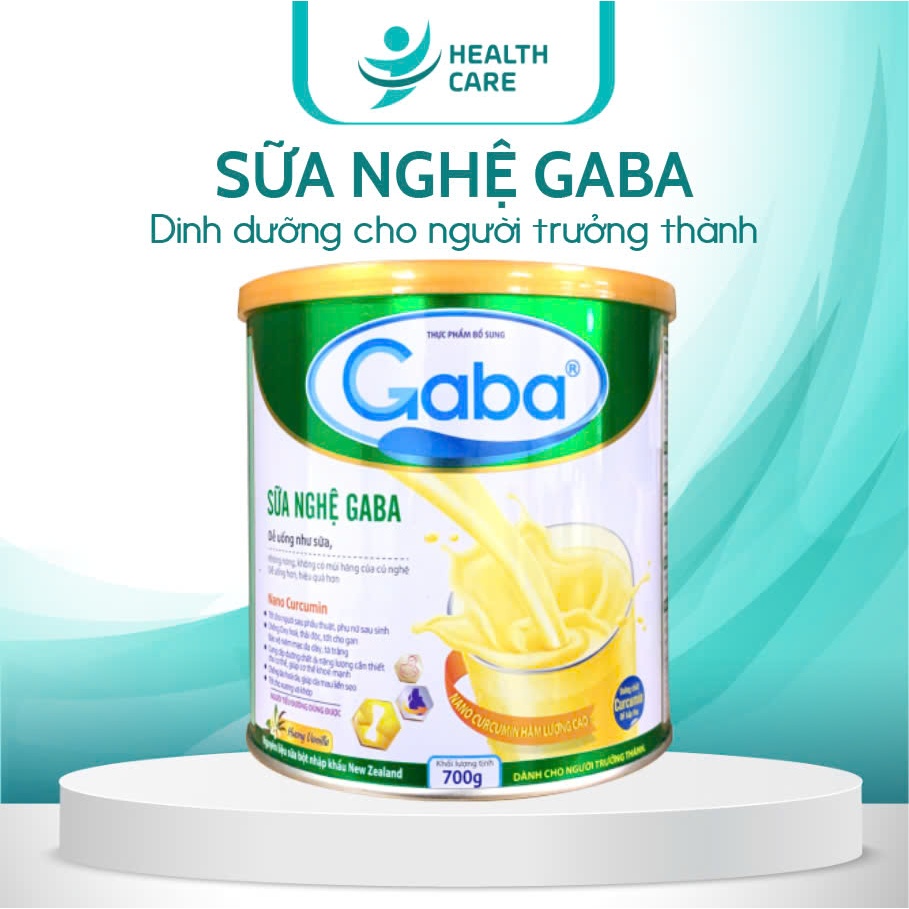 Sữa Nghệ GABA Nano Curcumin Giảm Đau Dạ Dày, Liền Vết Loét, Bổ Sung Canxi, Hương Vani
