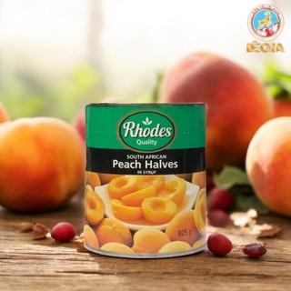 Đào Ngâm Rhodes 825g - Nắp Khui