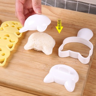 [Cao cấp] BỘ DỤNG CỤ ÉP CƠM BENTO HÌNH MÈO NEKO