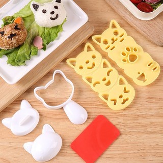[Cao cấp] BỘ DỤNG CỤ ÉP CƠM BENTO HÌNH MÈO NEKO