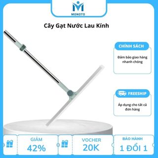  Chổi Gạt Nước Silicon Monoto Cây Quét Nhà Xoay 360 Độ Cán Dài Cao Cấp Màu Xanh 