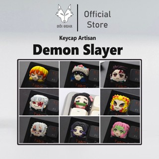  HỎA TỐC HN - HCM  Keycap Lobo Artisan Demon Slayer | Keycap Custom Bàn Phím Cơ Chất Liệu Resin cao cấp 