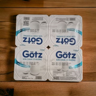 Sữa chua nguyên bản có đường Gotz 1 lốc (75g x 4 hộp)