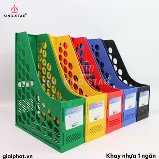 Khay Nhựa Đựng Tài Liệu 1, 2, 3, 4, 6 Ngăn Kingstar Khay A4 Lắp Ráp Để Bàn