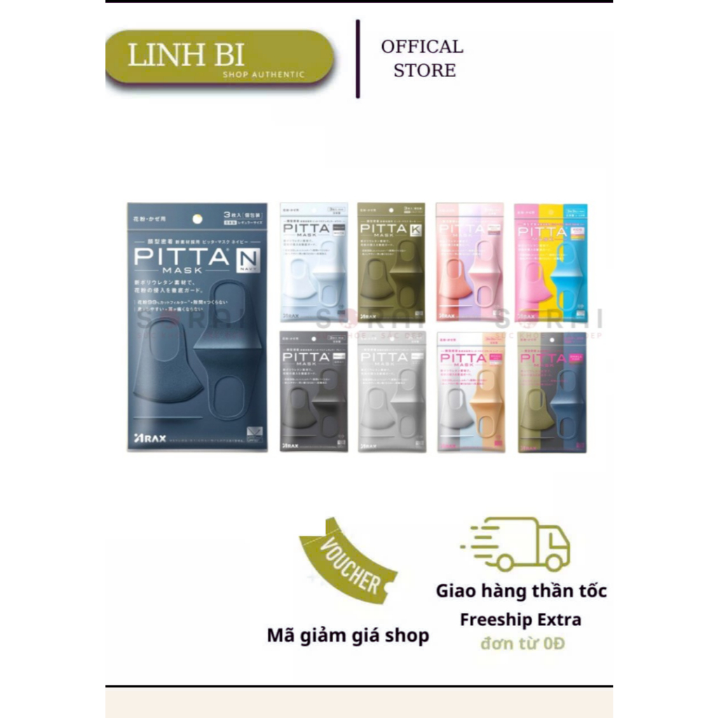 Khẩu trang pitta Nhật Bản