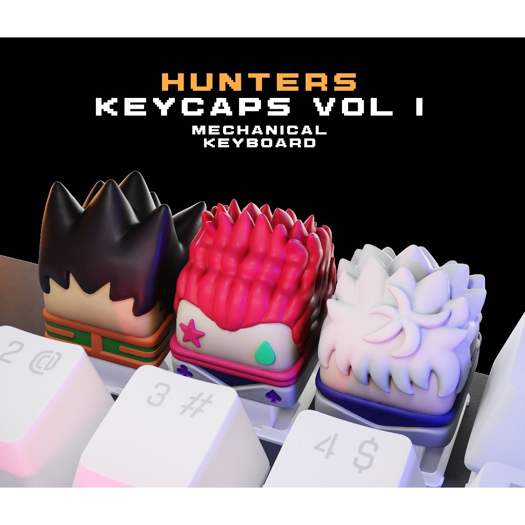 KEYCAPS HUNTERS - GON - KILLUA - HISOKA - Nút Bàn Phím Hunter X Hunter