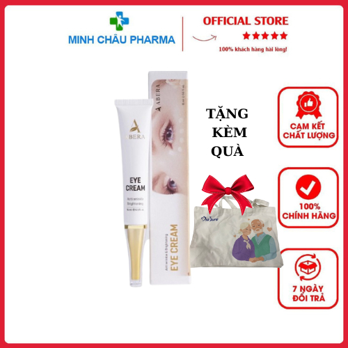COMBO 3 Tuýp Kem Mắt Abera - QUÀ TẶNG 01 MÁY MASSAGE MẮT - Hỗ Trợ Cải Thiện Quầng Thâm Mắt & Nếp Nhắ