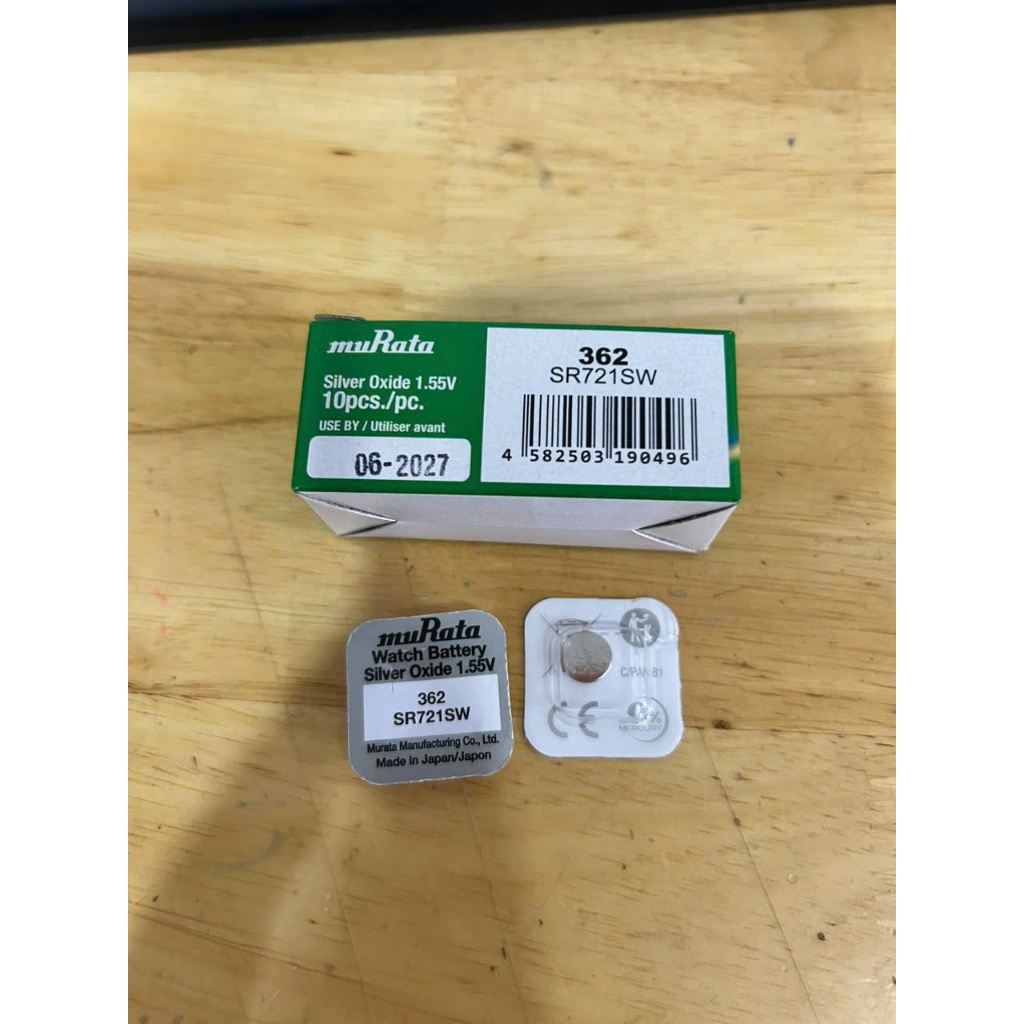 Vỉ  1 viên pin đồng hồ Sony  , muRata 721 SR721SW SRR721 362 Nhật  Bản