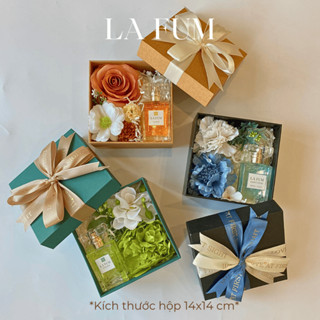 Nước hoa có Hộp đựng quà kèm hoa và túi DALEFUM, hộp quà nước hoa sang trọng