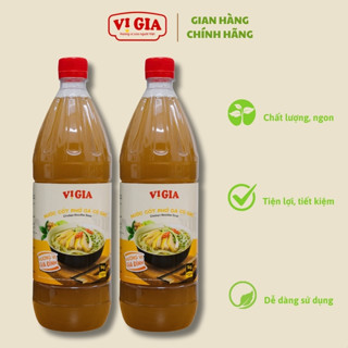 Nước Cốt Phở Gà Vị Gia 1kg, an toàn - thơm ngon - chuẩn vị, bí quyết nấu ăn cho mọi gia đình Việt.
