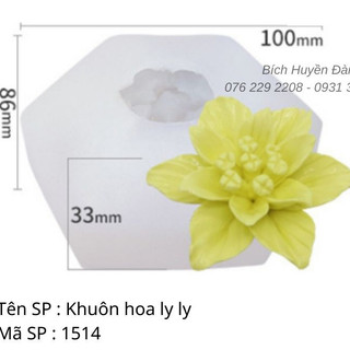 Khuôn silicon hoa ly ly 1514