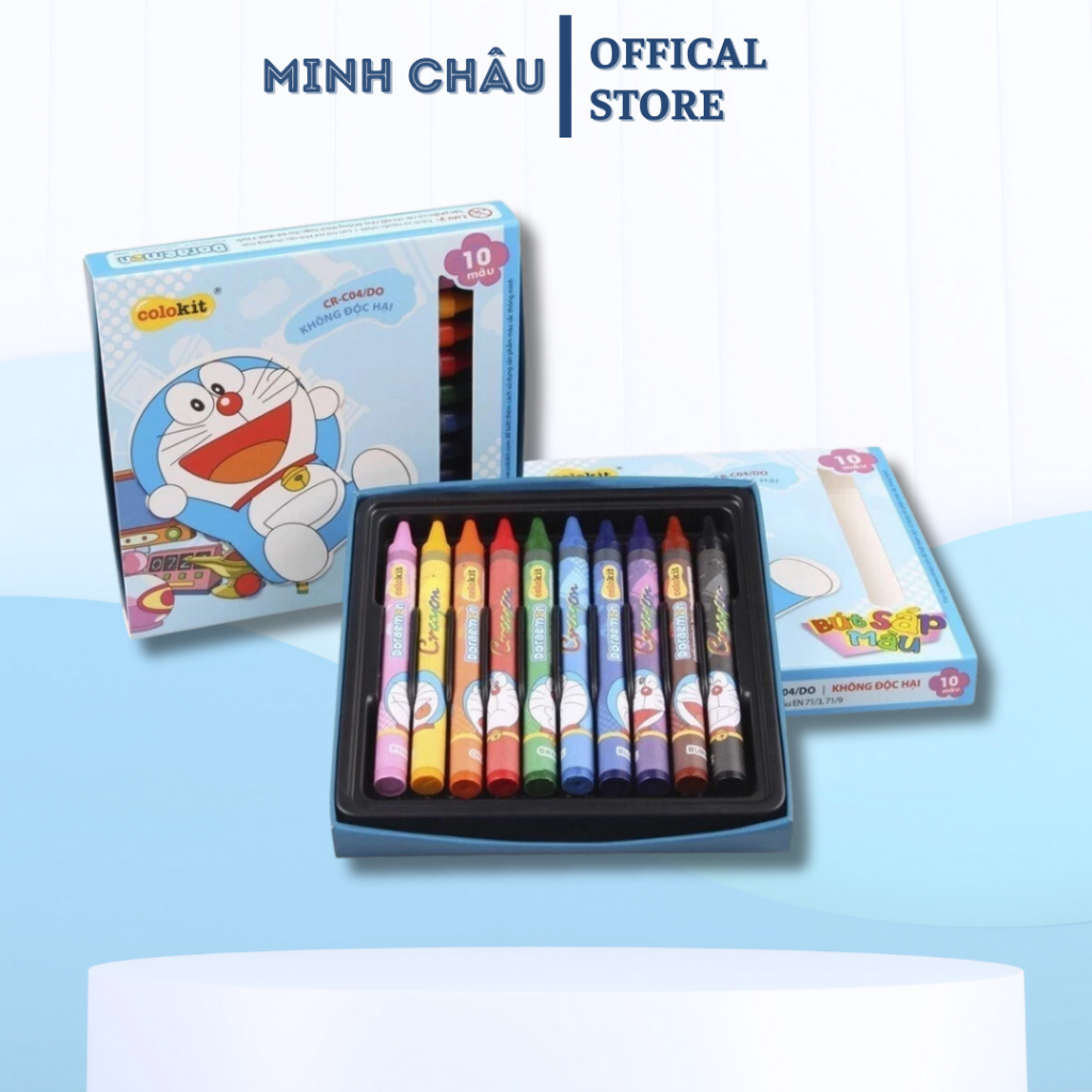 Sáp 10 Màu Colokit Doraemon CR-C04/DO