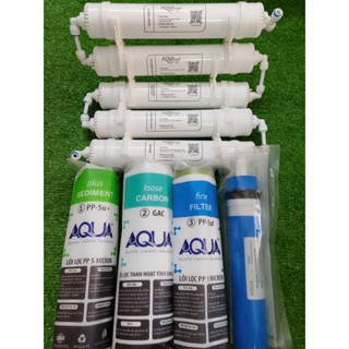 Bộ 9 lõi lọc nước aqua , lõi lọc nước aqua , màng lọc nước aqua , lõi lọc nước tạo khoáng aqua