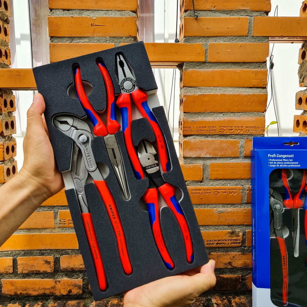 Knipex 00 20 01 V15 - Bộ Kìm Knipex 4 Chiếc Đóng Trong Khay Foam